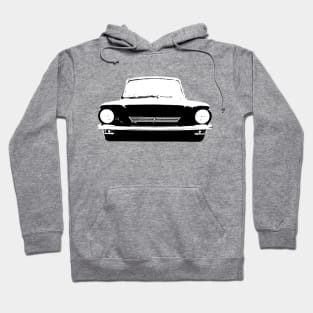 Hillman Imp British classic car monoblock black and white Hoodie